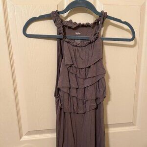 Mossimo Supply Co. Ruffled front Gray Tank Top.  Size XL